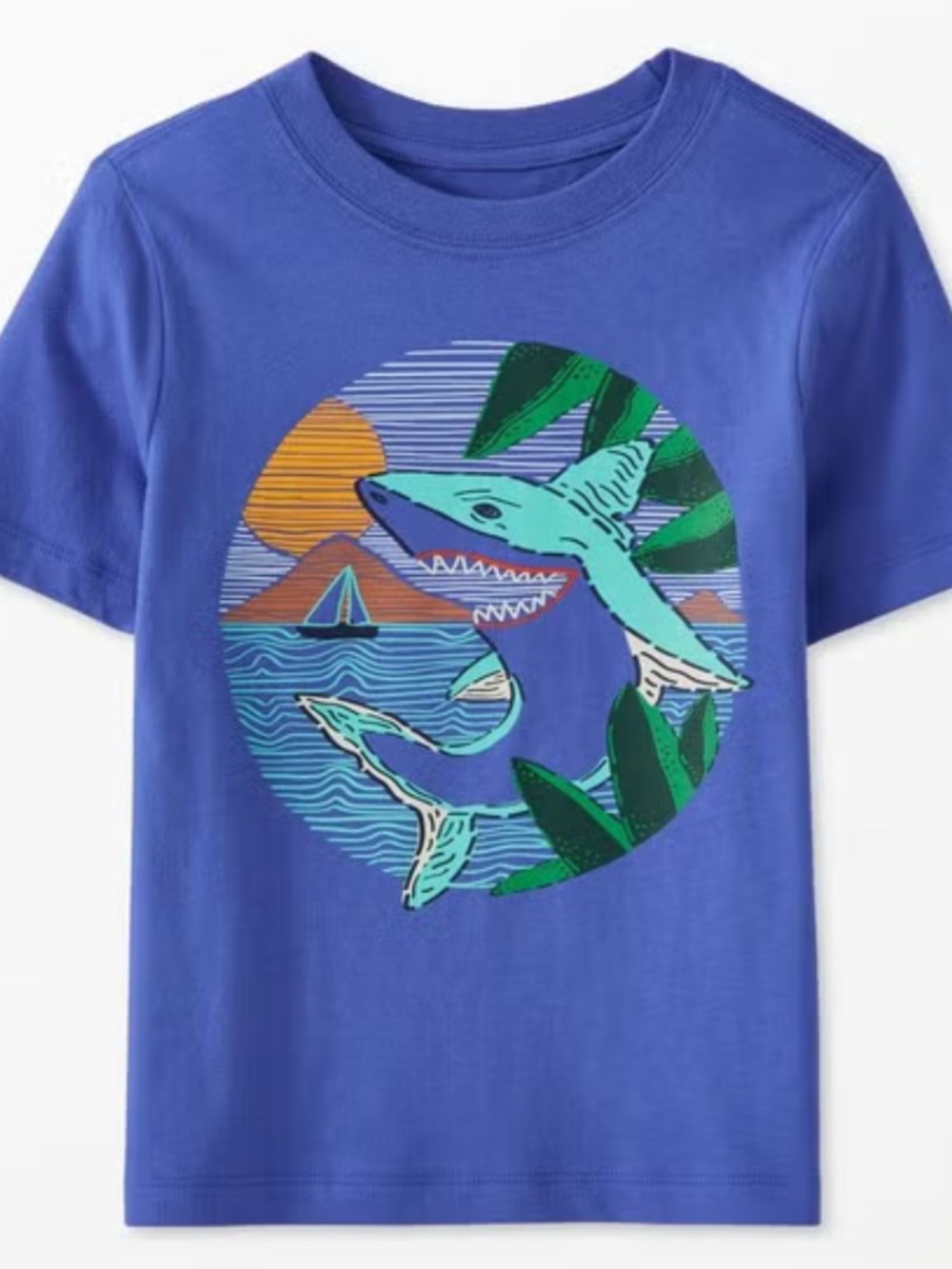 Hanna Andersson Graphic Tee in Cotton Jersey, Size 6/7, 120
